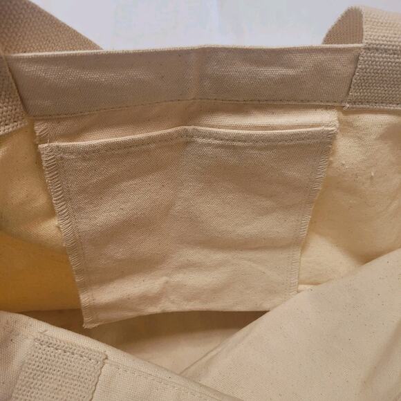 Life is Good Bag Cream Canvas Simplicity Tote Chocolate Understands NWT New - Picture 9 of 11